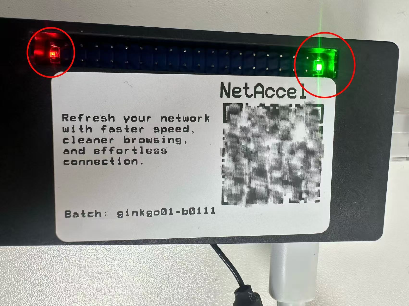 Power and LED indicator