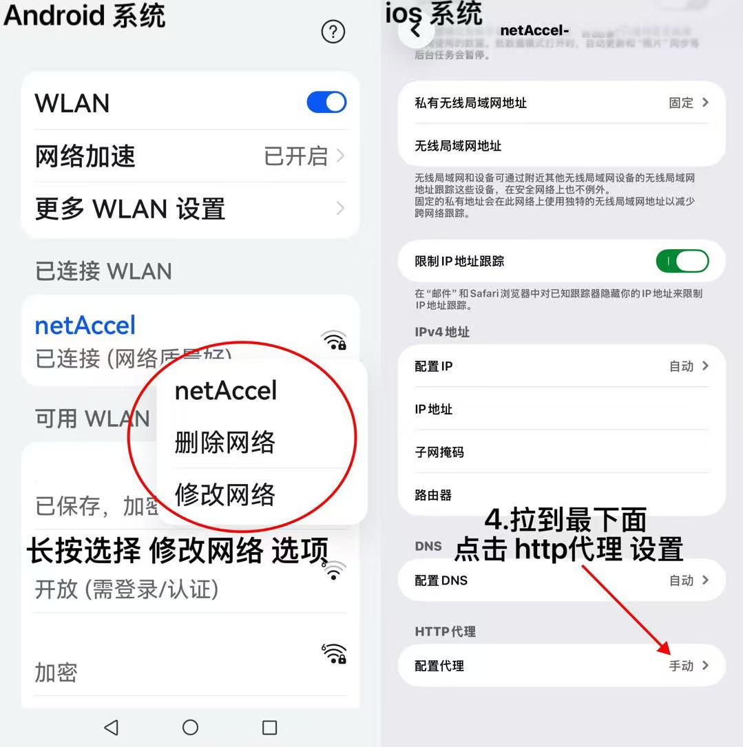 Proxy config interface